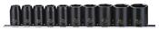Teng Tools 9121 Impact Socket Clip Rail Set - 1/2" Drive, ANSI Standard, 10 Pieces