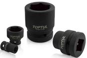 Toptul 1"Dr Impact Socket 6pt | Black Phosphate Finish, CR-MO, DIN 3121 Standard - 33mm