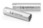 Toptul 3/8" Drive 14mm Spark Plug Socket with Leaf Spring - QBAAX1214
