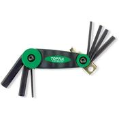 Toptul 7 Piece Folding Hex Key Set 2.5-10mm | QAGFB0703 image