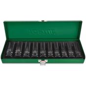 Toptul QGDAD1002 1/2" Dr Deep Impact Socket Set 10Pc 10-24mm image