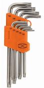 Truper Long Arm Torx L-Key Set 9-Piece - Durable T-Handle Hex Keys for Precision Torque and Reach image