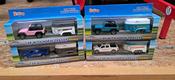 2-Play Die-Cast Jeep/Pickup with Horse Trailer | 4 Assorted | Durable Toy Set - White 4x4