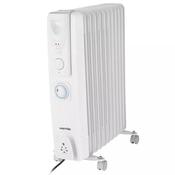 Warmlite 2.5kW Oil Filled Radiator with Timer - White WL43005 Electric Heater image