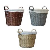 Wicker Log Basket - Coffee image