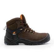 Xpert Warrior SBP Safety Laced Boots Brown - UK 6.5