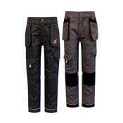 Xpert Pro Junior Work Trousers Black/Grey - 7-8 years old / Grey