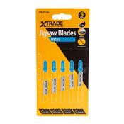 XTRADE JT118A Jigsaw Blade Metal (5 Pack) - 75mm HSS Blades with Wavy Set Teeth image