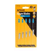 XTRADE JT318A Jigsaw Blade Metal (5 Pack) - 132mm HSS Blades with Wavy Set Teeth image