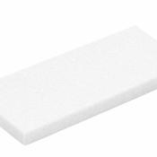 Black Edging Pad - White