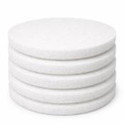 17" White Floor Pads - Box Of 5