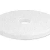 17" White Floor Pads - Single Unit
