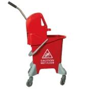 25L Mopping System With Gear Press Wringer - Red image
