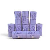 Premium Dog Poop Bags: PE Perfumed Purple Dog Poop Bags