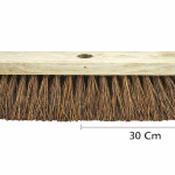 Stiff Bassine Wooden Broom Sweeping Head - 30 Cm image