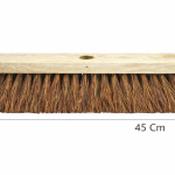 Stiff Bassine Wooden Broom Sweeping Head - 45 Cm image