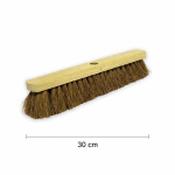 Soft Coco Wooden Sweeping Broom Head - 30 Cm image