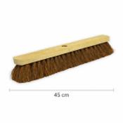 Soft Coco Wooden Sweeping Broom Head - 45 Cm image