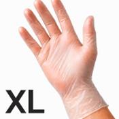 ASAP Vinyl Powder Free Disposable Gloves | Clear - Extra Large image