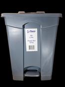 Earth2earth 68 L Grey Pedal Bin | 49 x 40 x 83.5 Cm image