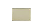 6x4 Bordered Plastic Breast Plate Gold
