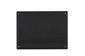 8x6 Bordered Plastic Breast Plate Black