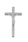 11 inch Plastic Crucifix Nickel