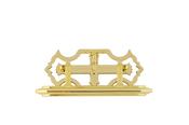Split Plastic Cross with Figure Square Plastic Handle Gold - 6 piece set
