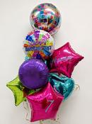 Happy Birthday Disco Ball Balloon Bunch Package image