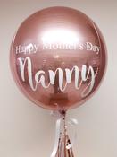 Rose Gold Orb Balloon Personalised image