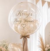 Bubble Balloon with Gold Leaf