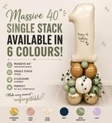 40 Inch Single Balloon Number Stack ( Air filled ) image