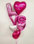 Giant LOVE Balloon Personalised Valentine's Package image