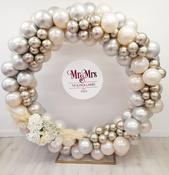 Champagne &amp;amp; Pearl Full Balloon Circle