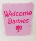 Barbie Inspired Party Welcome Sign- 2/3 days lead time needed*