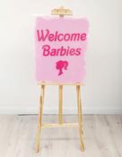 Barbie Inspired Acrylic Sign &amp;amp; Easel