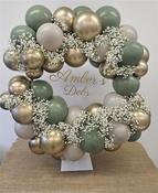 Eucalyptus, Gold &amp;amp; latte Balloon Hoop