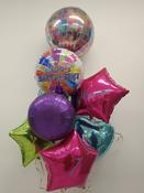 Happy Birthday Disco Ball Balloon Bunch Package image