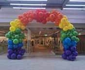 Pride Coloured Balloon Arch ( 100% Biodegradable ) image