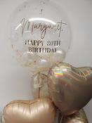 Deluxe Balloon Bunch - Bubble Balloon &amp;amp; 5 Foil Balloons image