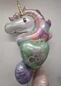 Pastel Unicorn Foil Balloon Bunch image