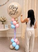 Air Filled Standing Gender Reveal Balloon