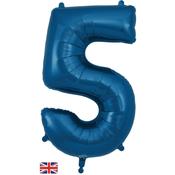 Inflated 40 inch Navy Balloon Numbers image
