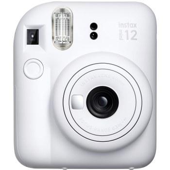 Fujifilm Instax Mini 12 Instant Camera - Clay White, Flash, Lens