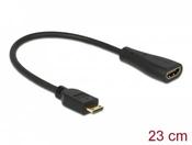 Delock Cable High Speed HDMI with Ethernet - mini C male > A female image