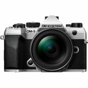 OM System OM-5 II Silver Camera with ED 12-45mm F4 PRO M.Zuiko Lens image