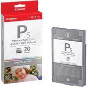 Canon E-P20S Ribbon/ Paper Set 20 Sheets / Silver Ink