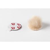 Rycote Overcovers Advanced Fur Disc Wind Covers for Lavalier Mics (5 Beige, 25 Round Stickies)