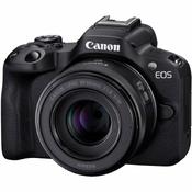 Canon EOS R50 Black Camera with RF 50mm F1.8 STM Lens