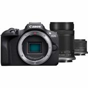 Canon EOS R100 Black Camera with RF-S 18-45mm &amp; 55-210mm Lenses image